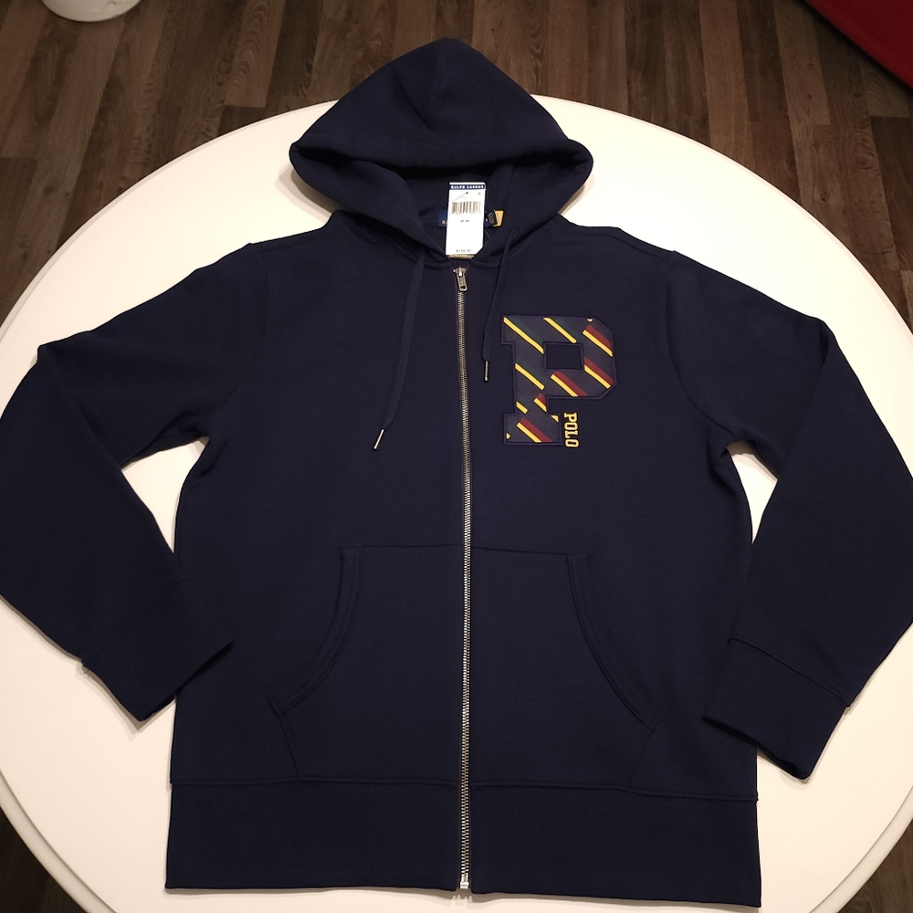 Nwt Polo Ralph Lauren Hoodie Navy Blue Red Yellow University P 168$USD Rare Men